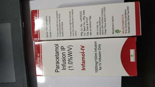 Infamol-Iv (Paracetamol Infusion Ip) Lead Time: 10 Days