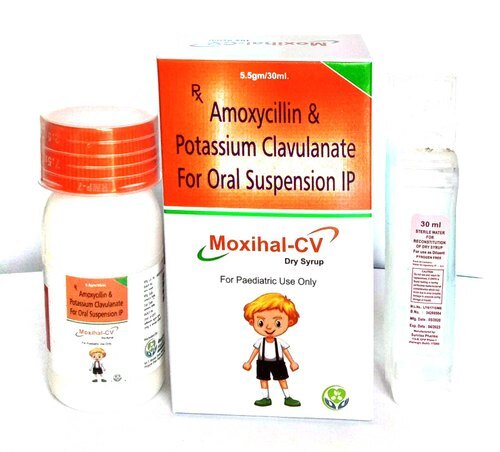 Amoxycillin 200Mg Potassium Clavulanate 28.5Mg Dry Syrup (With Water) Medicine Raw Materials