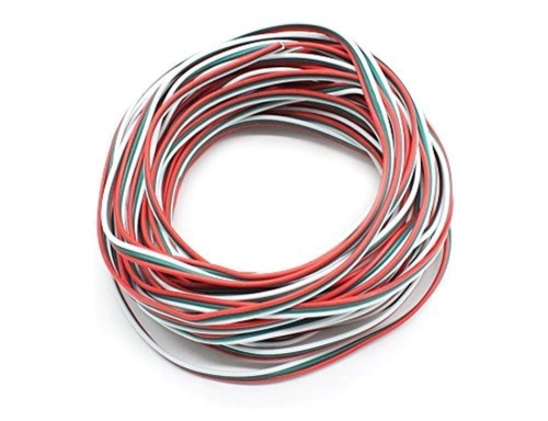 Multicolored Fire-Proof PVC Copper Electrical Wire - 500 Meter Length, 0.16 mm - 0.6 mm Size, Red & White Color, Rated Voltage 220V, 440V Capacity | Insulated Covering, Used for Fencing, Frequency 50-60 Hz