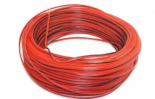 Red Pvc Copper Single-Core Electrical Wire, Rated Voltage 220v, 500 Meter Length And Frequency 50-60 Hz