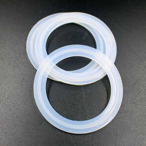 Silicon Tri Clover Gasket In White Transparent Color, 70 + 5 Shore A Hardness Application: Industrial Use