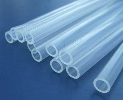 Silicone Rubber Transparent Tubes In Circular Hollow Sections, Transparent Color