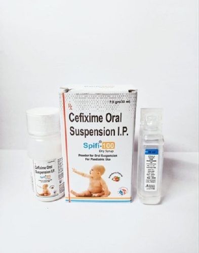  Cefixime ओरल सस्पेंशन I.P. Spifi-100 स्टोरेज: कूल एंड ड्राई प्लेस 