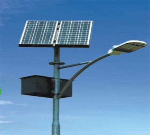 Grey Aluminum Stylish And Elegant Long Lasting Solar Led Street Lighting System, 40 Watt