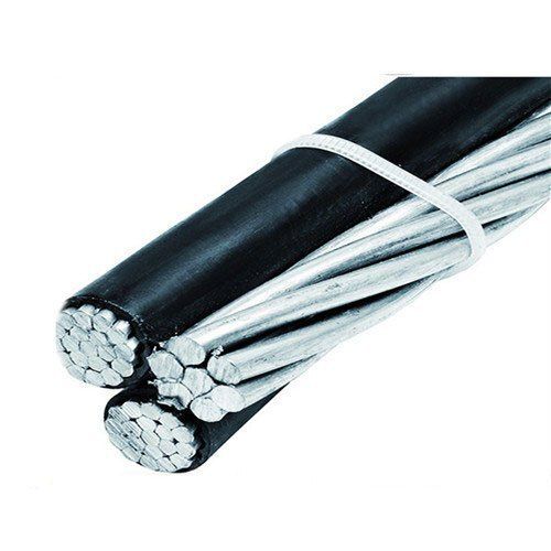 10 Meter Medium Voltage Aluminum Black Round Shape Aerial Bunched Cables 