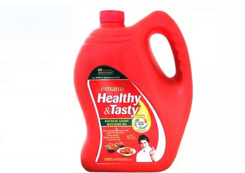 5 Liter Pure And Fresh Kachchi Ghani Mustard Oil With 12 Months Shelf Life