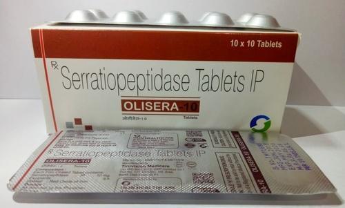 Allopathic Serratiopeptidase Tablets Ip Medicine Raw Materials