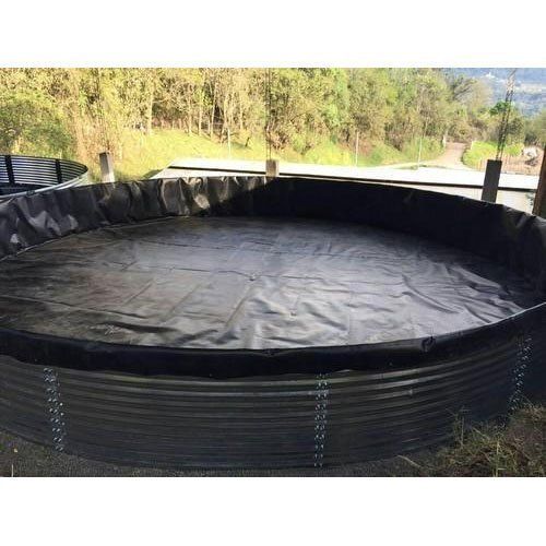 Black Hdpe Bio Floc Tarpaulin Customise Sizes Biofloc Tank With Protection Cover