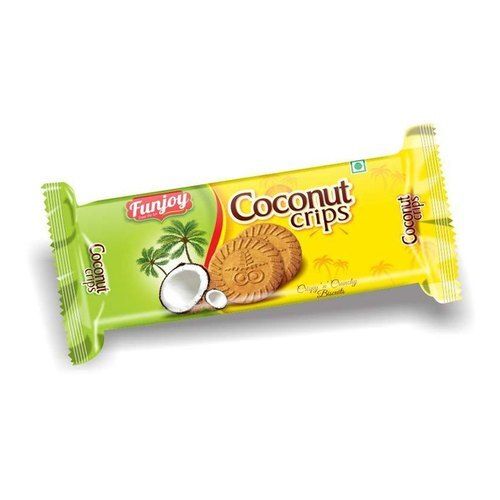 Delicious Sweet Crispy Tasty Round Shape Coconut Biscuits