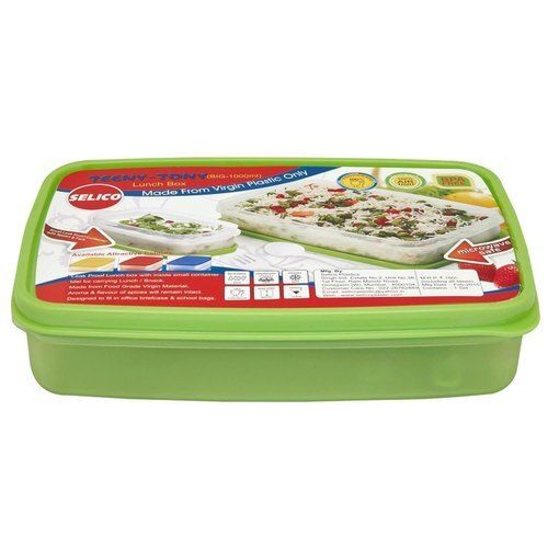 Green Easy To Carry Durable Multipurpose Use Plastic Lunch Box