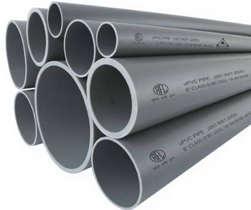 Grey Upvc Class Pipe For Water Supply In Residential And Industrial Use, 4 Inch