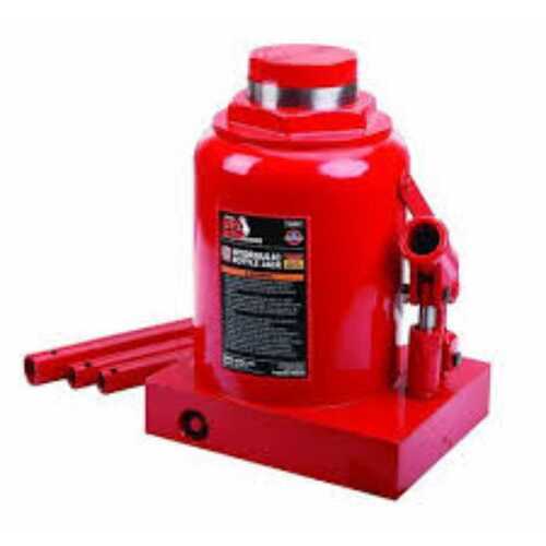 Hydraulic Car Jack For Universal Vehicle Jack, Red Color And Metal Body