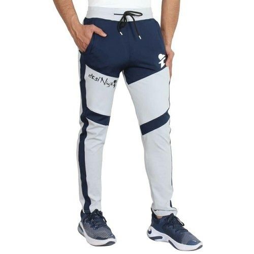 Nike Track pants Men's Small Blue White Stripe Leg Soft shell Pockets