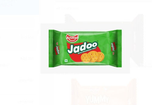 Natural Taste Round Jadoo Spicy And Crunchy Biscuit Made With Refined Wheat Flour