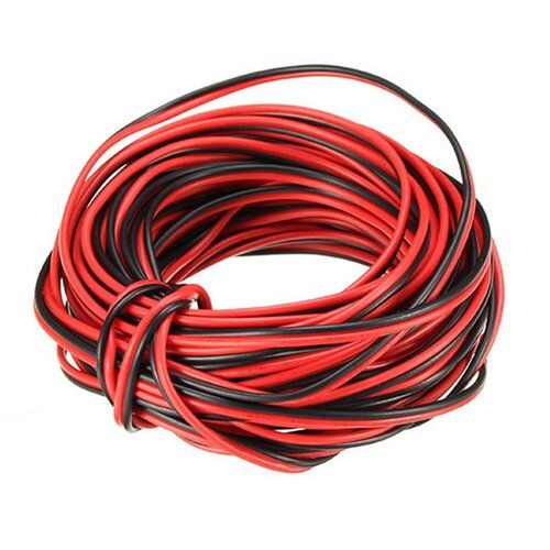 Red And Black Flexible Pvc Copper Two-Core Electrical Wire, Rated Voltage 220V And 500 Meter Length Cable Capacity: 440 Volt (V)