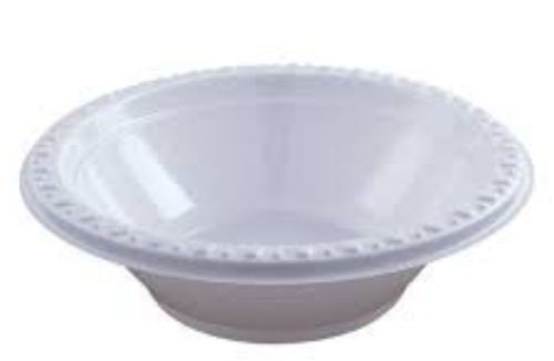 White Color Disposable Plastic Bowl For Birthday And Wedding Celebration Size: 120 Ml