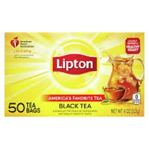 100 Percent Pure Long Leaf Naturally Smooth Refreshing Lipton Black Tea 