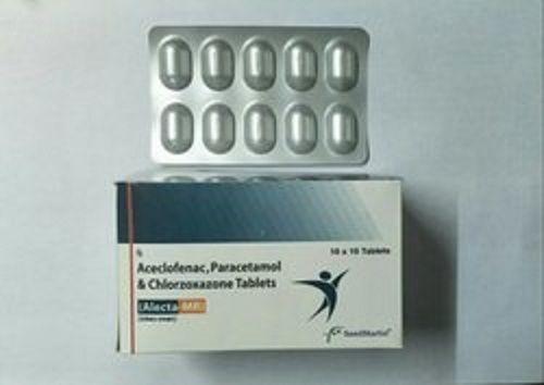 Aceclofenac Paracetamol Chlorzoxazone Tablets 10x10 Pack