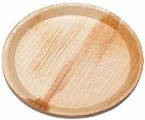 Eco Friendly And Light Weight Brown Color Disposable Paper Plate Used In Party Events Size: 5-7 Inch