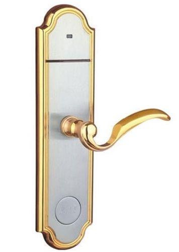 Door Closers Golden Color Brass Stylish Main Gate Sliding Lock Door, Knob Zinc Alloy, 2.1Mm