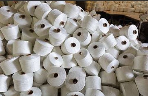 Eco-Friendly High Design White Polyester Crepe Yarn For Scarves, Sweaters, Afghans And Socks