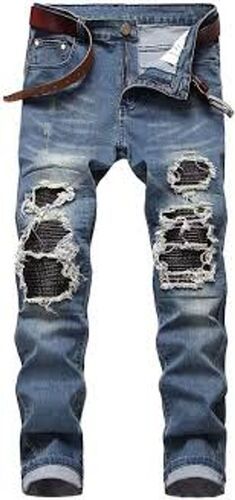 Large Size Stylish Ripped Patchwork Comfortable Casual Jeans For Men'S Age Group: >16 Years