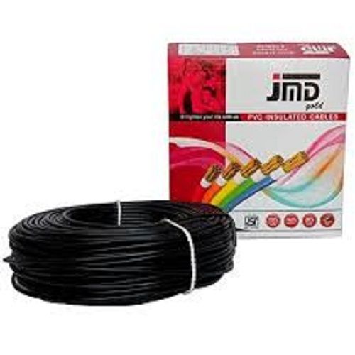 Black Pvc Copper Jmd Single-Core Electrical Wire, Rated Voltage 120V, 90 Meter Length And Frequency 50-60 Hz Insulation Material: Rubber