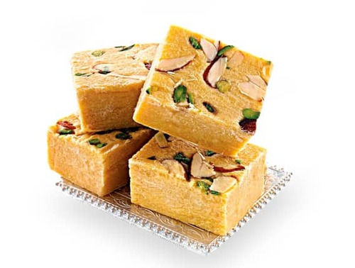 Light Brown Square Shape Healthy Yummy Tasty Delicious High In Fiber And Vitamins Soan Papdi