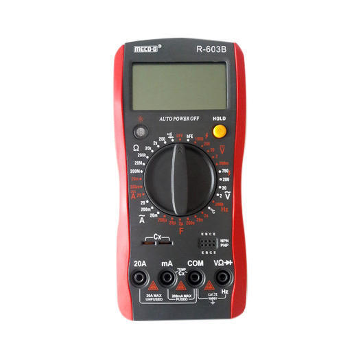 Plastic Meco-G 3.1/2 Digit Multimeter With Temperature And Frequency, R-603B