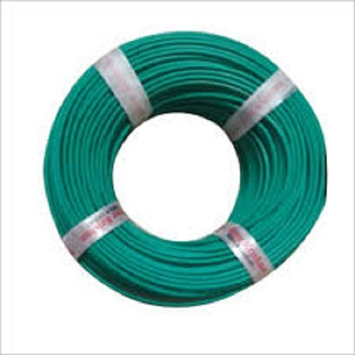 Mint Green Pvc Copper Single-Core Electrical Wire, Rated Voltage 120v, 90 Meter Length And Frequency 50-60 Hz