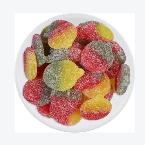 Ovel Shape Sweet And Tasty High In Fiber Vitamins Minerals Antioxidants Sugar Coated Jelly Candy