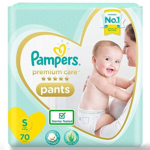 Pampers BABY DRY PANTS SIZE EXTRA SMALL XS 86 PCS PACK SET OF 2  PACKS FOR NEW BABY WEIGHT UPTO 5 KGS TOTAL 172 PANTS  XS  Buy 172 Pampers  Pant