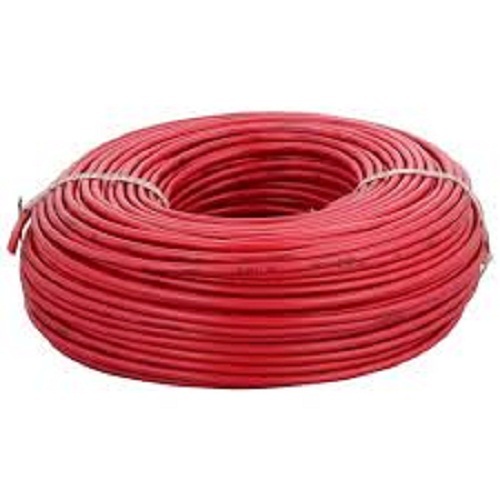 Red Pvc Copper Single-Core Electrical Wire, Rated Voltage 120v, 90 Meter Length And Frequency 50-60 Hz