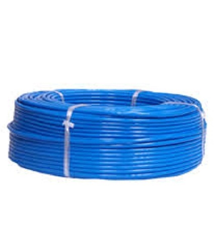 Sky Blue Pvc Copper Single-Core Electrical Wire, Rated Voltage 120v, 90 Meter Length And Frequency 50-60 Hz