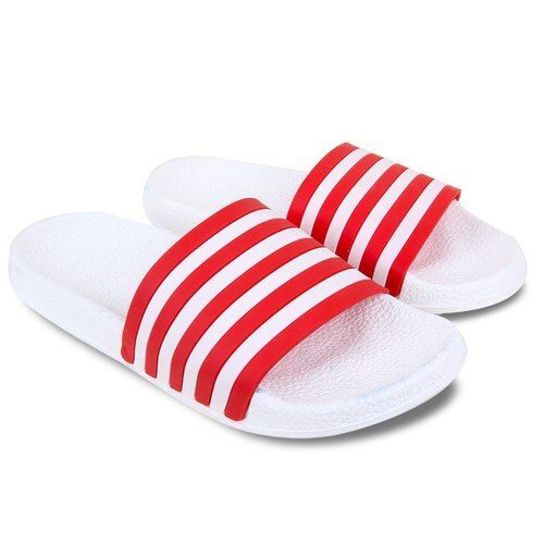 Summer Red And White Mens Simple Stylish Anti Slippery Blue Fancy Flip Flop Slipper