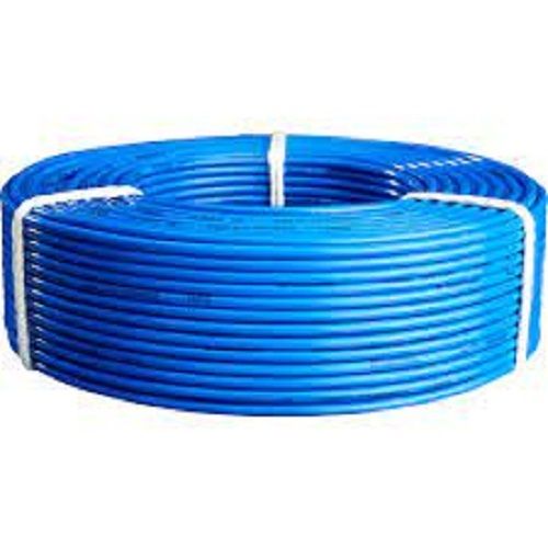 Blue Pvc Copper Single-Core Electrical Wire, Rated Voltage 120V, 90 Meter Length And Frequency 50-60 Hz Insulation Material: Rubber