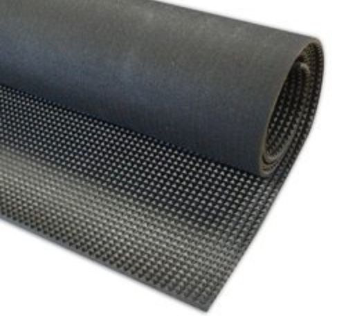 Crack Resistance Easy To Clean Light Weight And Anti Slip Rectangular Black Rubber Mats Design: Modern