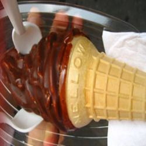Delicious Yummy Sweet High In Fiber Vitamins Minerals Antioxidants With Choco Scotch Ice Cream Cone
