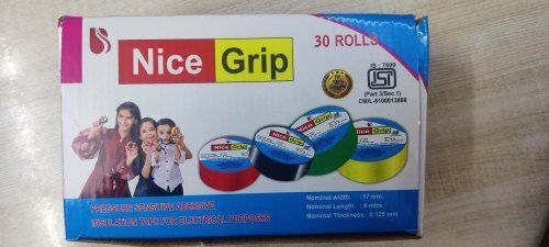 Easy To Use Durable Nice Grip Multicolor Pvc Self Adhesive Electrical Insulation Tapes Length: 8  Meter (M)