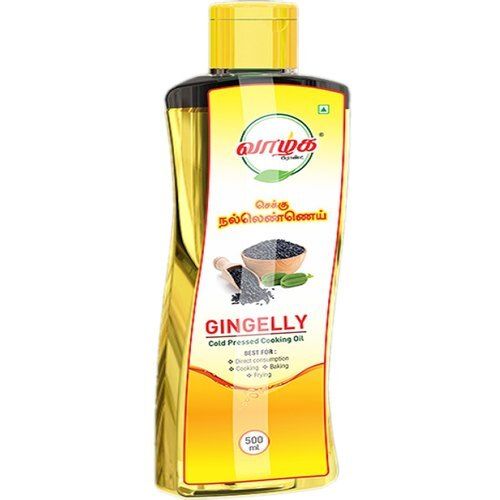 Organic Healthy And Nutritious Goodness No Added Preservative Gingelly Cold Pressed Cooking Oil (500Ml)