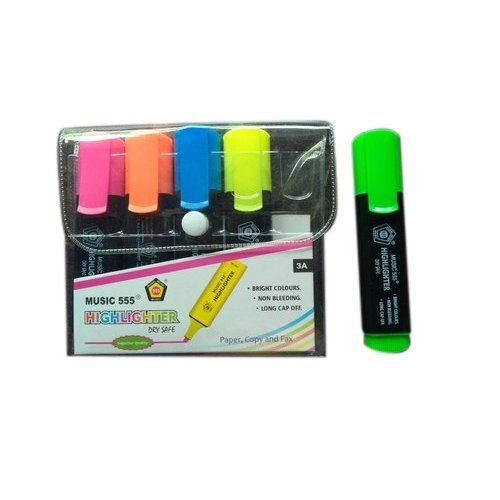 Light Weight Extra Smooth And Comfortable Grip Multicolor Highlighter Marker Pen