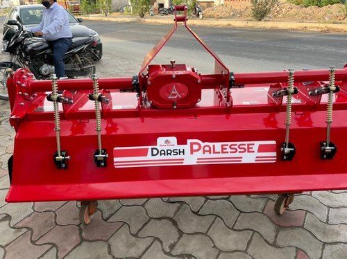 Red Long Life Span Reliable Nature Easy To Assemble Mild Steel Tractor Rotavator For Agriculture