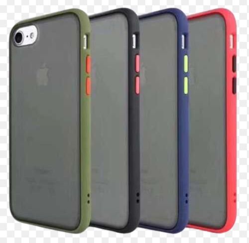 Colorful Sturdy Construction Scratch Resistant Plastic Black Smoke Back Case Mobile Cover