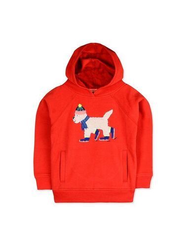  Stylish And Comfartable Boys Red Hoodie Sweatshirt Age Group: 10-12