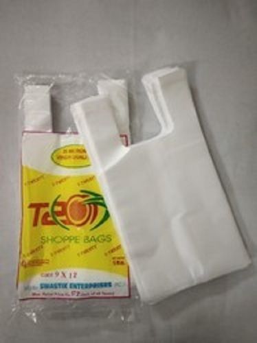 Pe Biodegradable And Easy To Carry Flexible White Plastic Poly Bags For Grocery