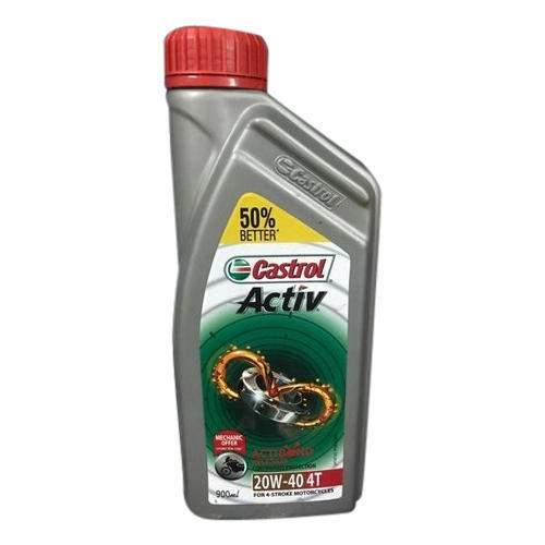 Yellow Castrol Active Pure And Safe Engine Oil For Vehicles With Mild Fragrance