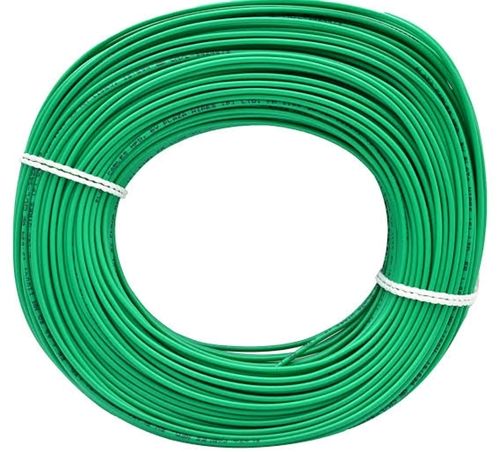 Flexible Durable And Long Lasting Green Plain Electric Copper Wire For Home And Industrial Use