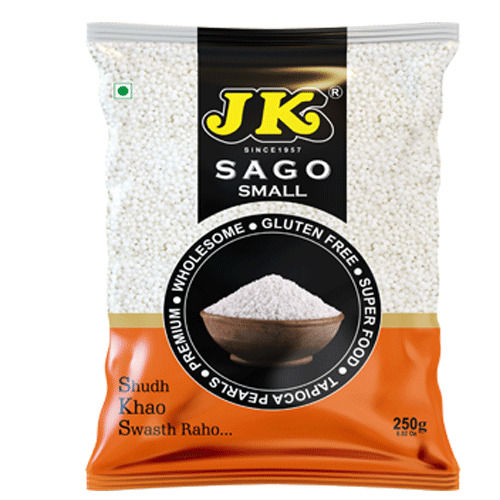 Gluten Free And Hygienically Packed JK Sage Small Sabudana For Cooking