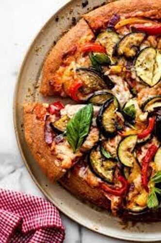 Grilled Roasted Tempting Vegetable Whole Wheat Pizza 