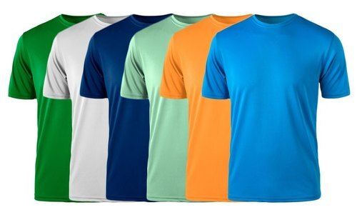 Polyester Fabrics Casual Garment Short Sleeve Men T-shirts